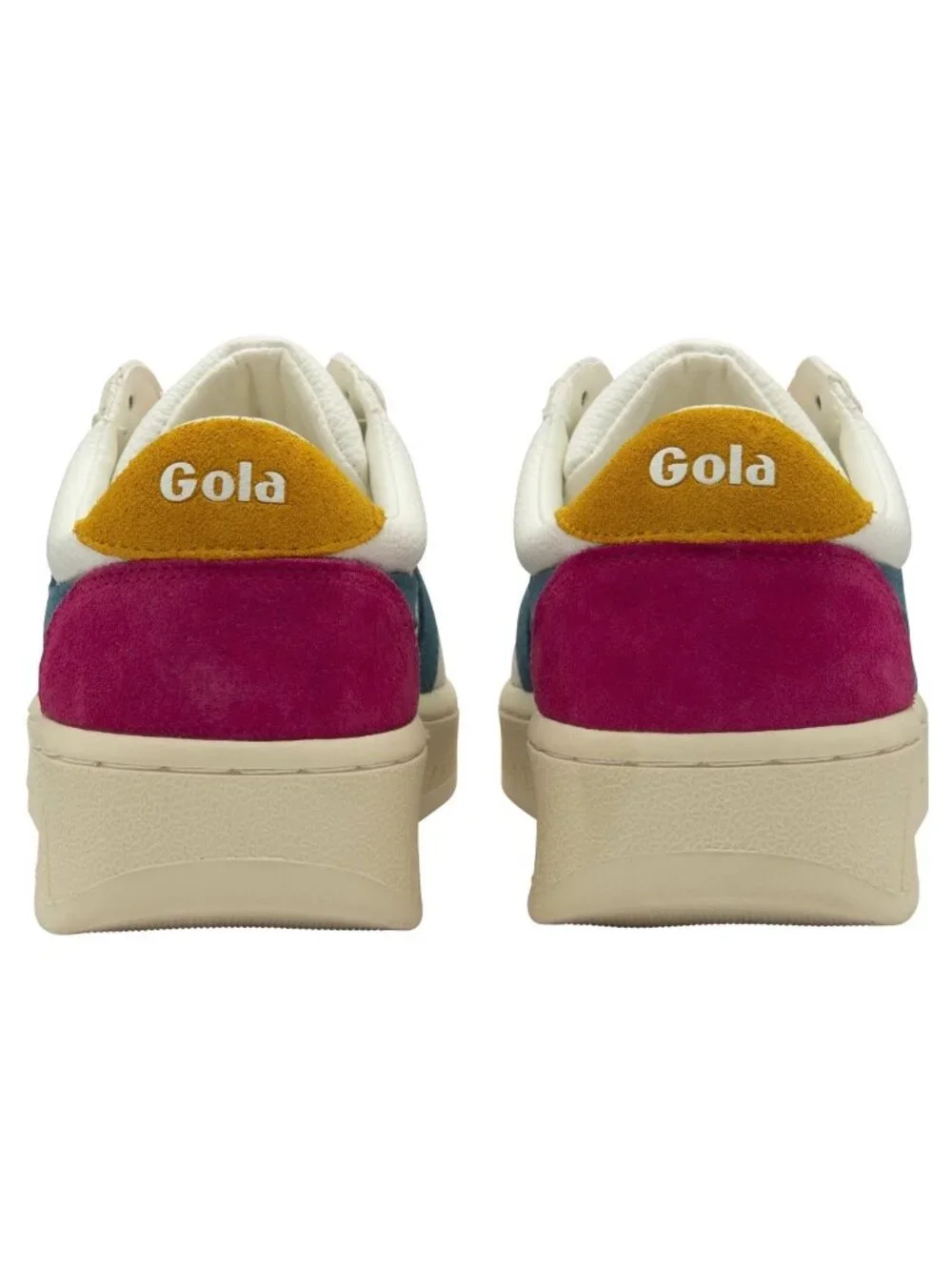 Gola Grand Slam Trident Sneakers White Peacock Sun In White Size 8.5 New